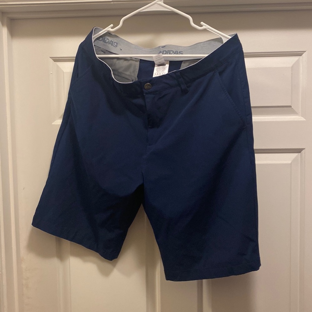Navy blue adidas golf shorts, size-34